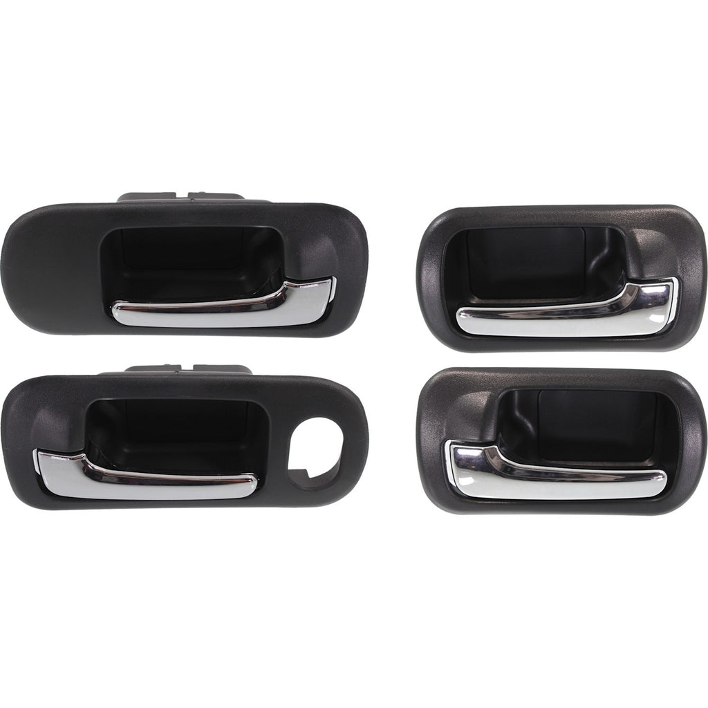 2001-2005 Honda Civic Door Handles - Front & Rear, Left & Right, Chrome (72620S5NC01ZA)