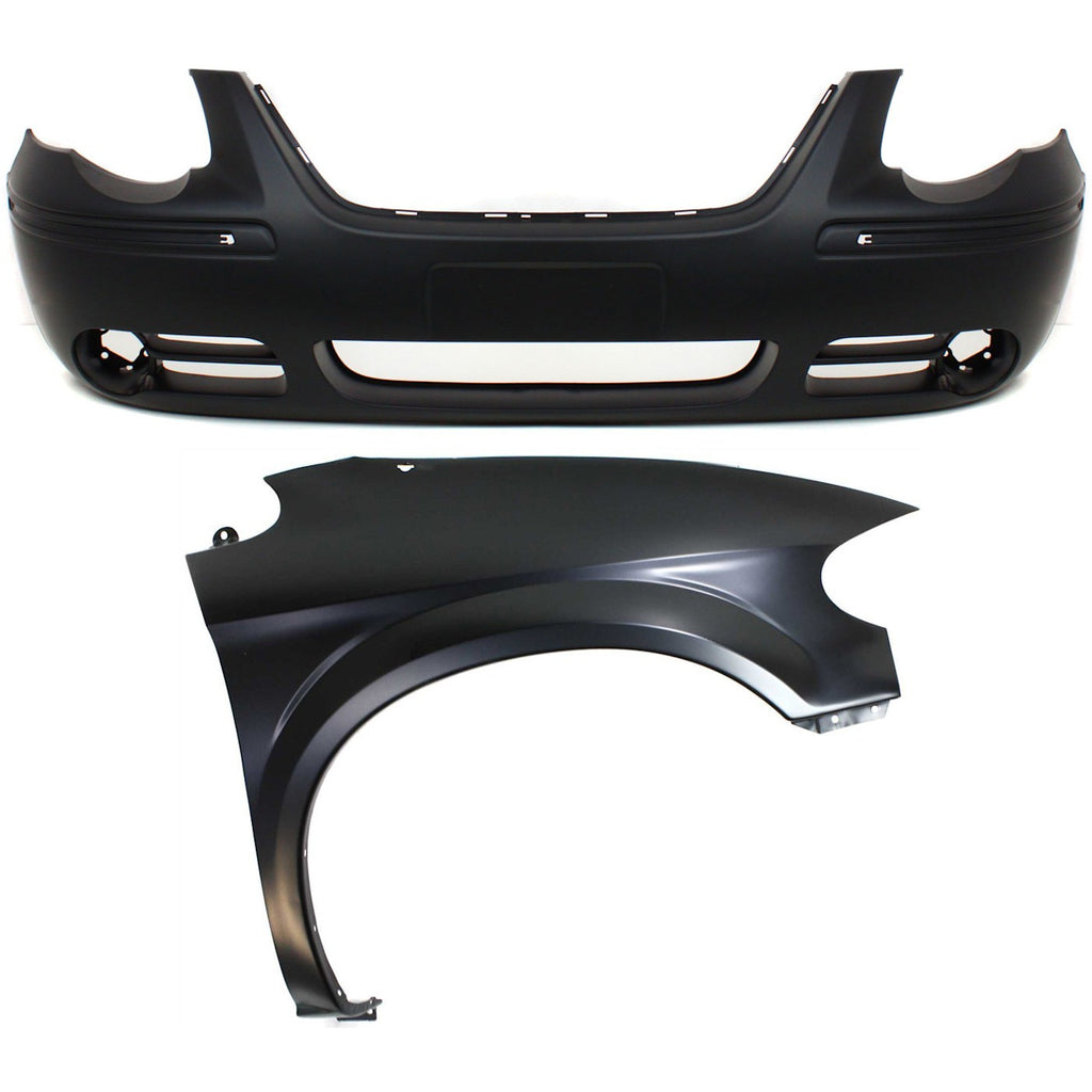 2005-2007 Chrysler Town & Country Bumper Covers - Front (5139121AA)