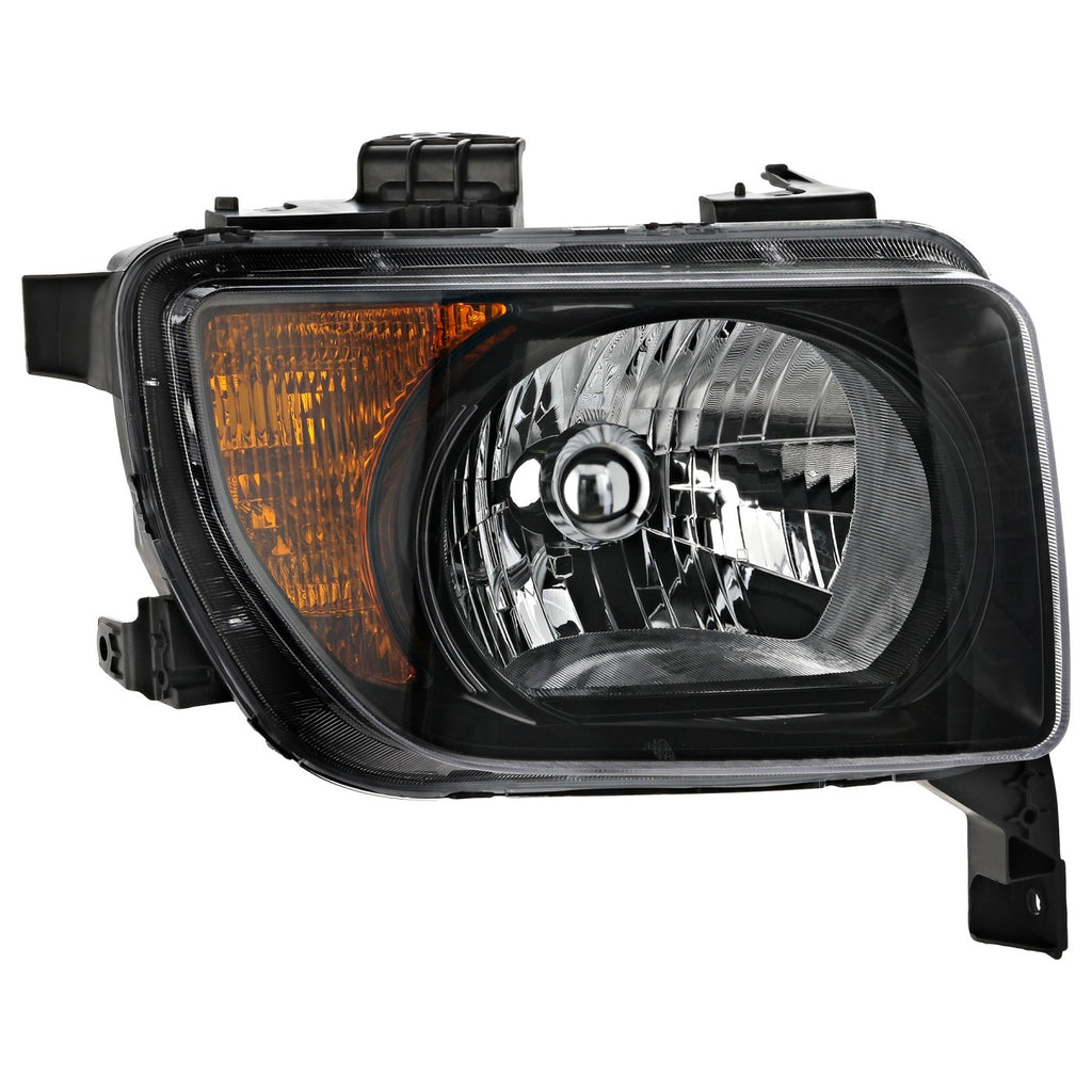 2007-2008 Honda Element Headlight - Halogen, Passenger Side, Black Bezel (33101SCVA21)