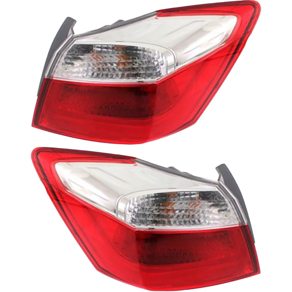 2013-2015 Honda Accord Halogen Tail Light Left and Right Outer Sedan EX LX Sport