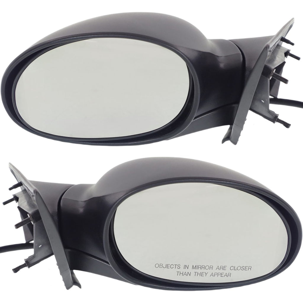 Kool Vue 2003-2005 Dodge Neon Power Mirrors - Left & Right, Manual Folding (4783566AP)