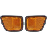 Bumper Reflector Set For 1997-2001 Honda CR-V 33801S10A01 33851S10A01 Front Pair