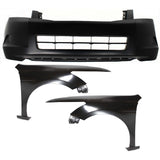 Bumper Cover Kit For 2008-10 Honda Accord 4Cyl 2.4L Engine Sedan Front 3pc CAPA