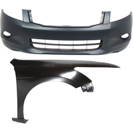 2008-2010 Honda Accord Bumper Cover - Front, Sedan (04711TA6A90ZZ)