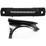 Bumper Cover Kit For 98-2000 Toyota Tacoma Front Right 2 Pieces