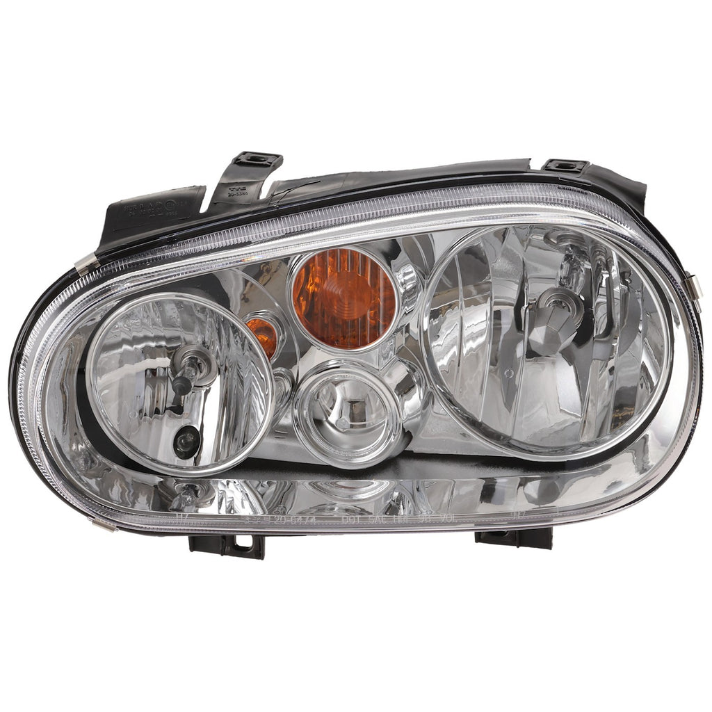 2002-2005 Volkswagen Golf Headlight - Left, w/ Bulbs (1J0941017D)