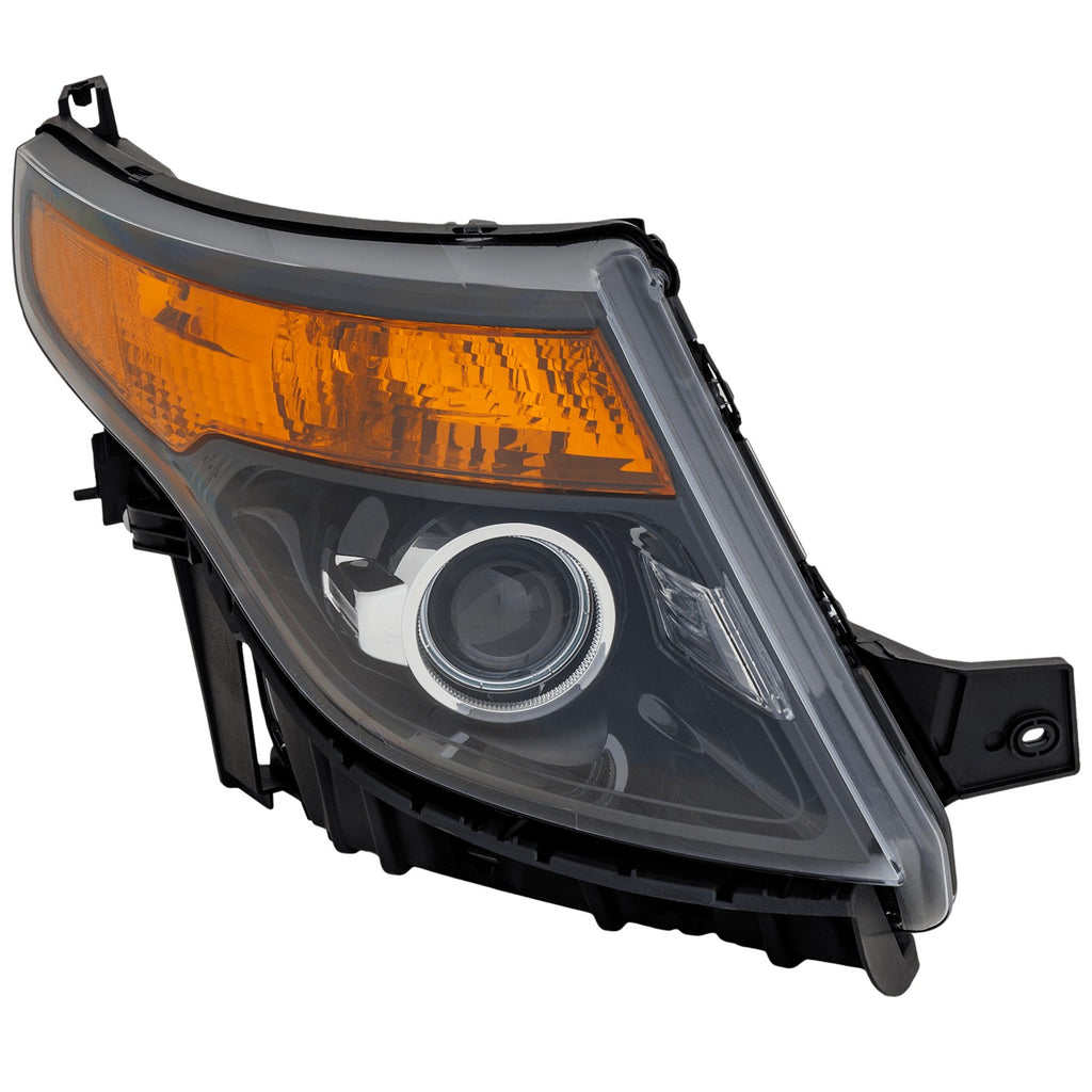 2013-2015 Ford Explorer Headlight - Halogen, Passenger Side, w/ Bulbs (DB5Z13008G)