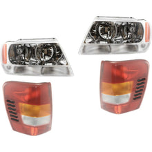 Load image into Gallery viewer, 1999-2002 Jeep Grand Cherokee Headlights - Left &amp; Right, 4-Piece (55155552AI)