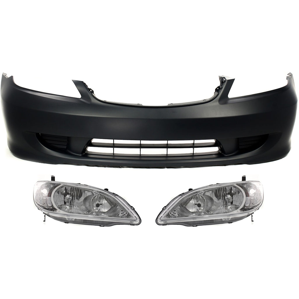 2004-2005 Honda Civic Headlight - Front (33101S5AA51)