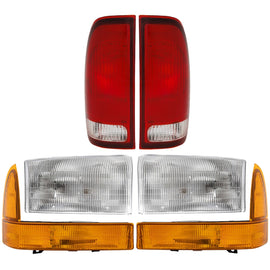 1999-2001 Ford Headlights - Left & Right (1C3Z13008AA)