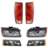 Tail Light Kit For 2003-2006 Chevrolet Avalanche 1500/2500 LH RH Halogen w bulbs