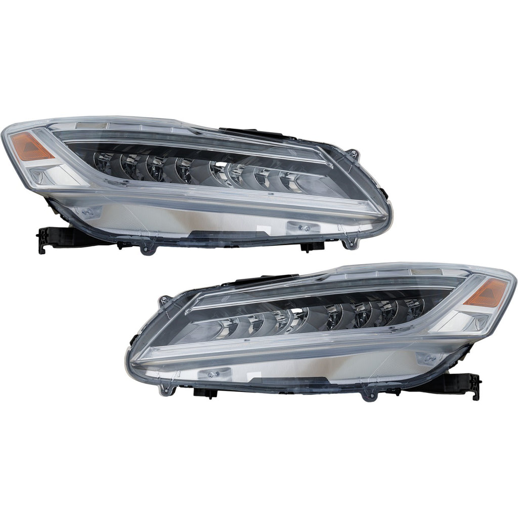 2016-2017 Honda Accord Headlights - LED, Left & Right, Sedan (33100T2AA32)
