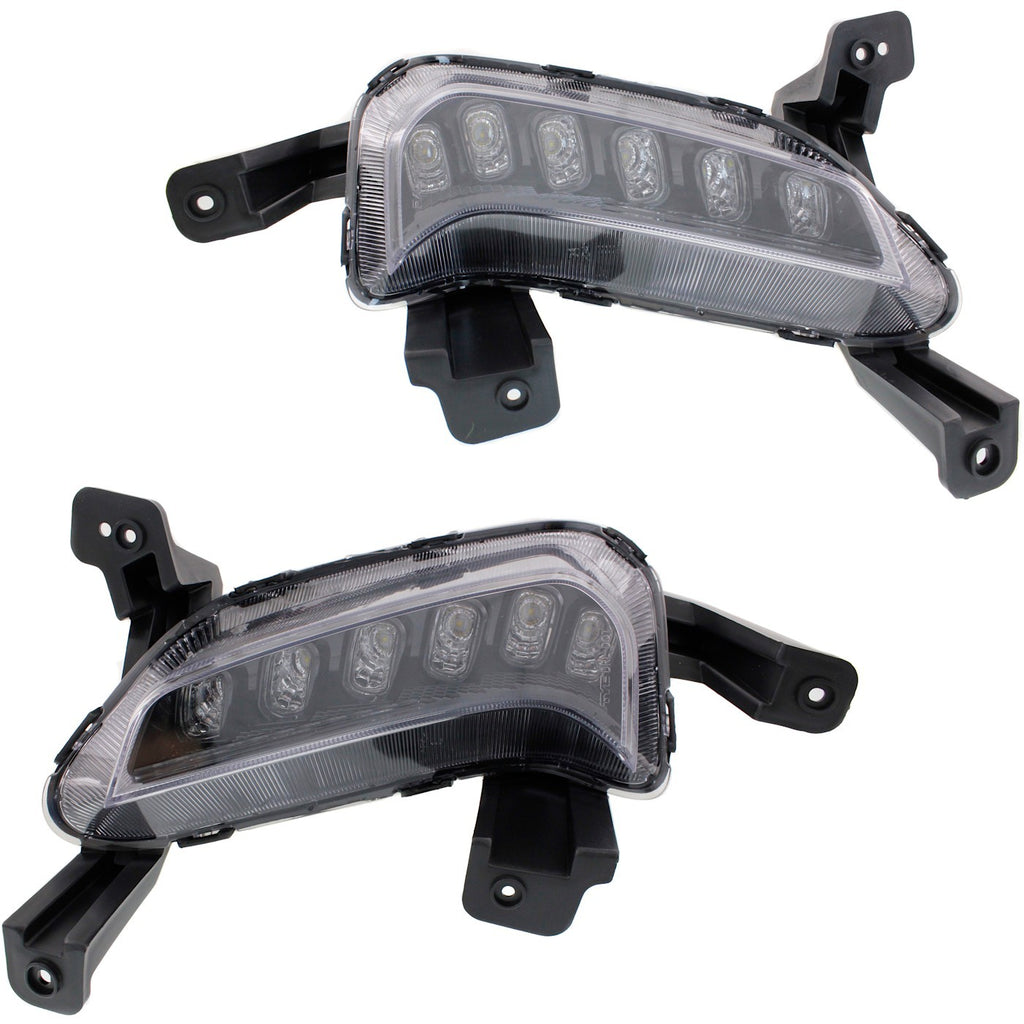 2017-2018 Hyundai Elantra Driving Light Set of 2 Driver and Passenger Side