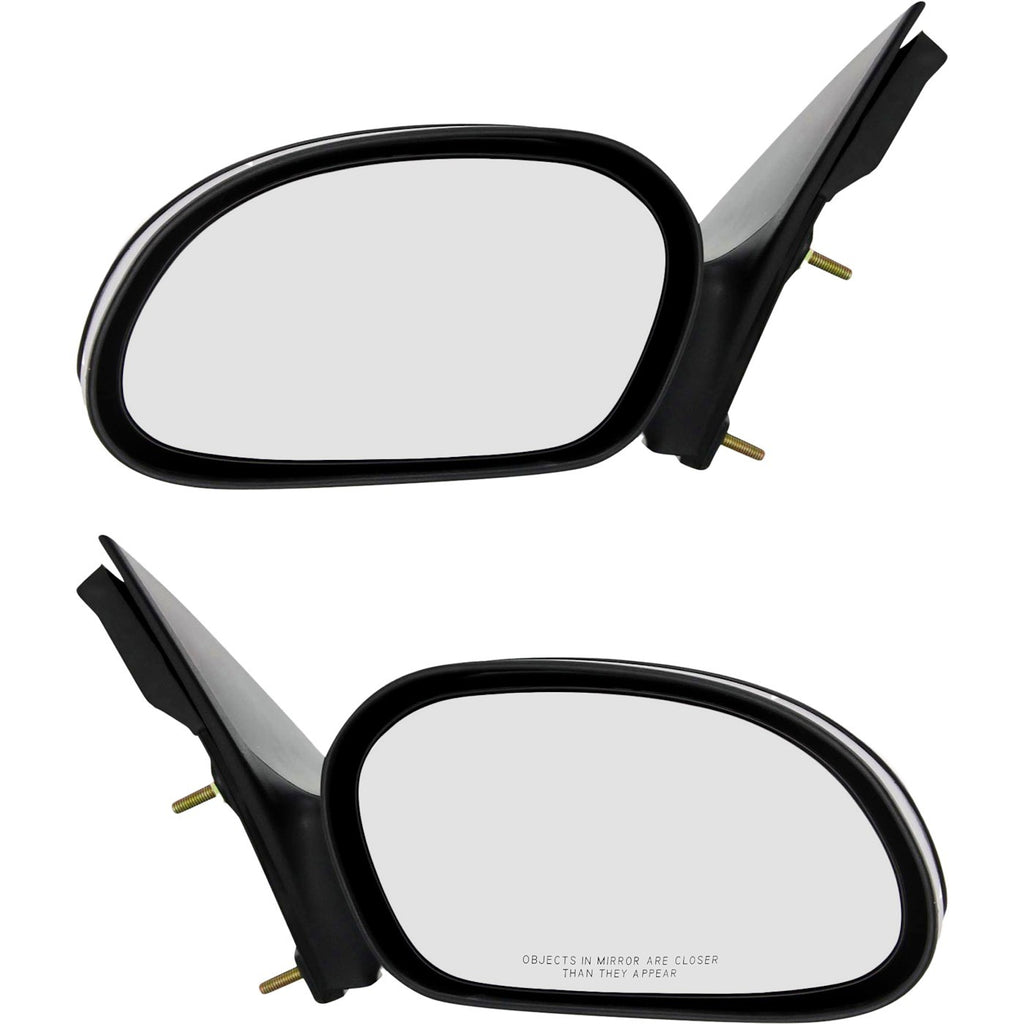 Kool Vue 2000-2007 Ford Taurus & Mercury Sable Power Mirrors - Left & Right, Textured Black (6F1Z17682C)