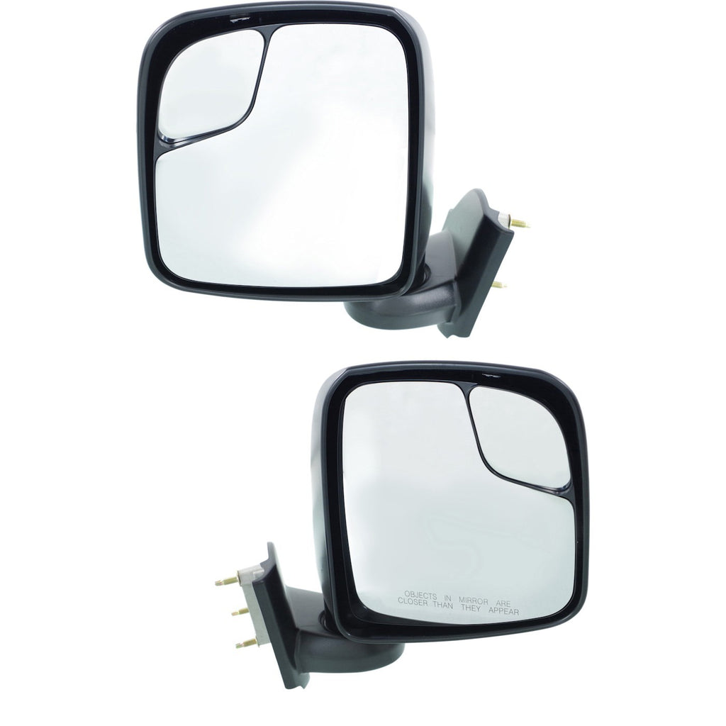 Kool Vue 2013-2021 Chevrolet City Express & Nissan NV200 Mirrors - Driver & Passenger Side (963013LM0A)