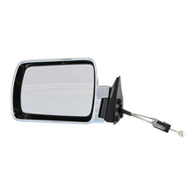 Load image into Gallery viewer, Kool Vue 1984-1996 Jeep Cherokee, Comanche &amp; Wagoneer Manual Mirror - Driver Side, Chrome (55034121)