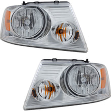 Load image into Gallery viewer, 2004-2008 Ford &amp; Lincoln Headlight, Left &amp; Right CAPA Halogen w/ Bulbs