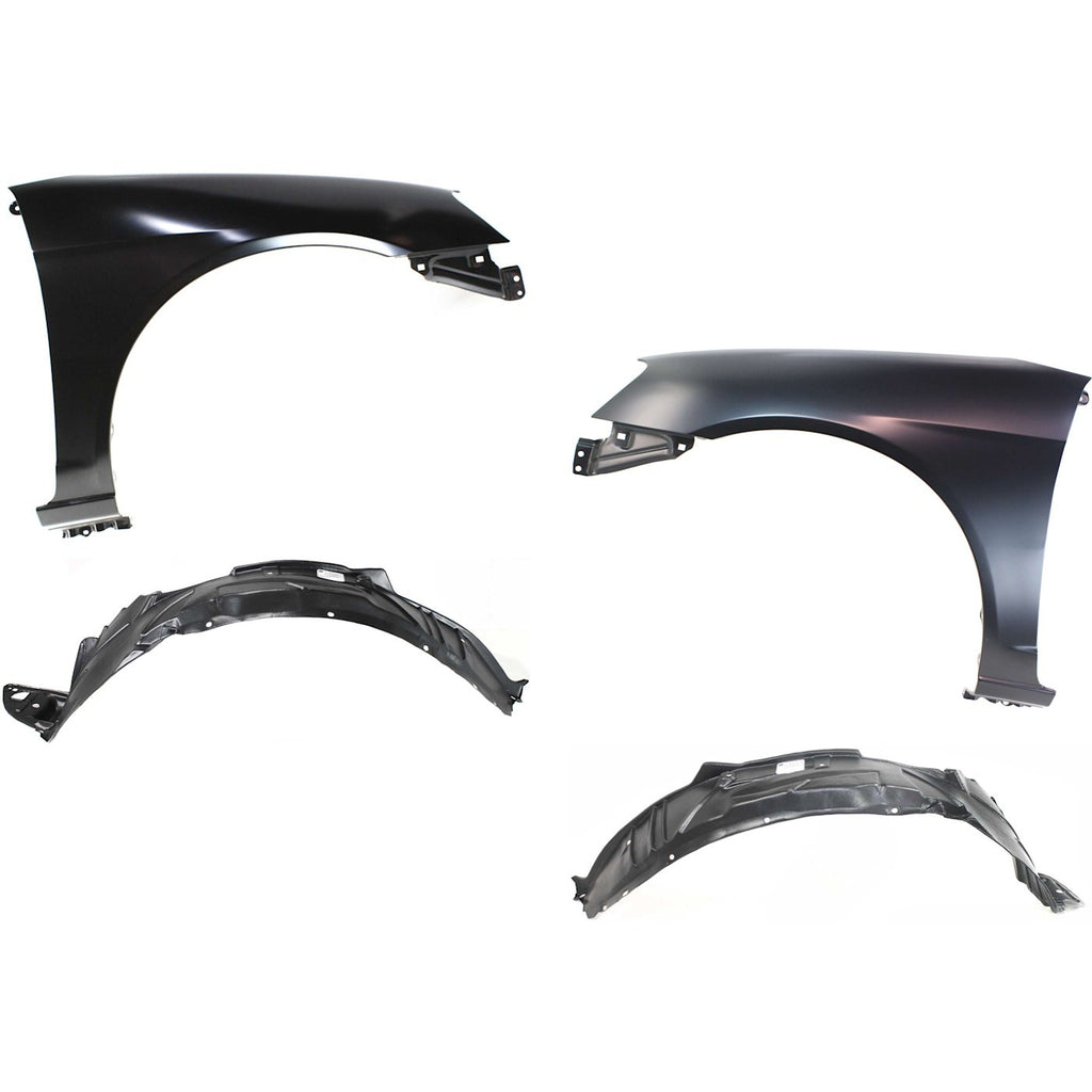 2001-2003 Honda Civic Fenders - Front, Driver & Passenger Side, Primed (60211S5DA90ZZ)