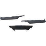 Bumper Face Bar Step Pads Molding Trim Set of 3  Driver & Passenger Side