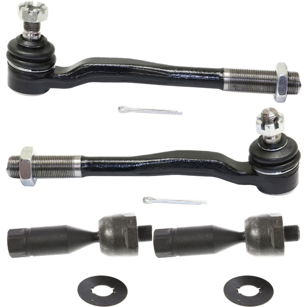 1996-2002 Toyota 4Runner Tie Rod Ends - Front, Left & Right, Inner & Outer (4550339075)