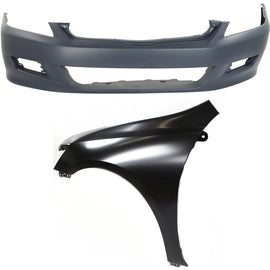 2006-2007 Honda Accord Bumper Cover - Front, Coupe (04711SDNA81ZZ)