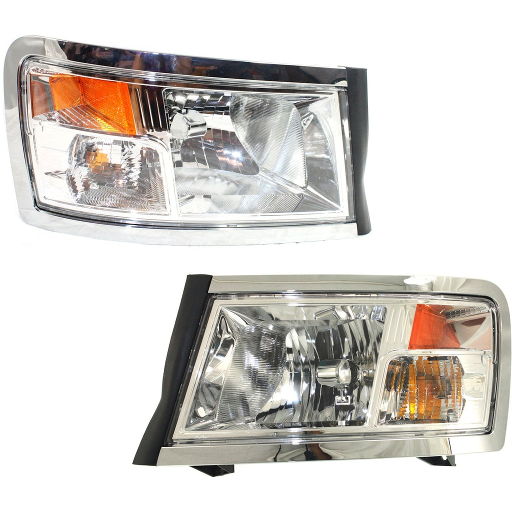 2008-2011 Dodge Dakota & Ram Dakota Headlight Left & Right Halogen w/ Bulbs