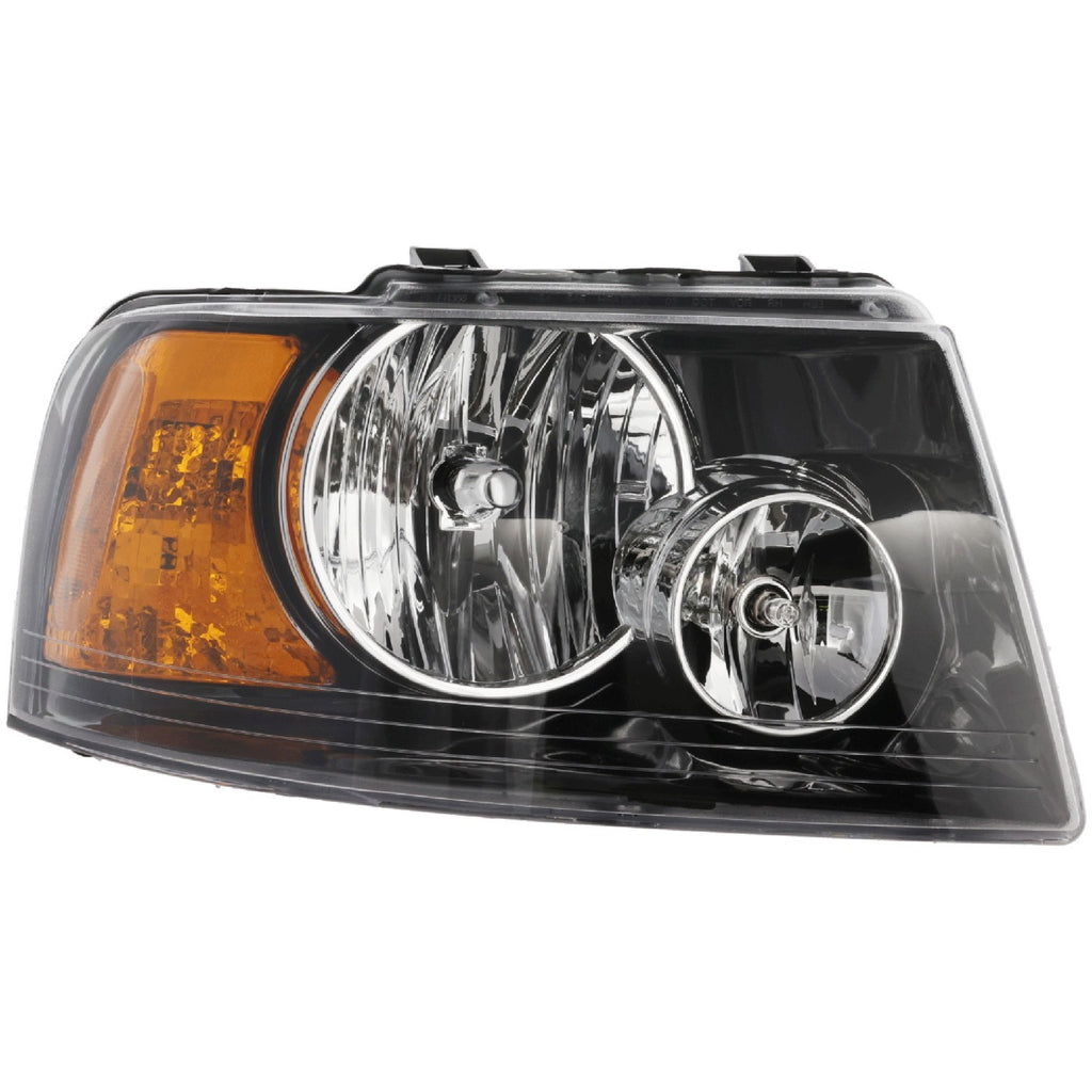 2003-2006 Ford Expedition Headlight - Halogen, Passenger Side, Black (6L1Z13008CA)