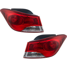 Load image into Gallery viewer, 2011-2013 Hyundai Elantra Tail Lights - Halogen, Left &amp; Right, w/ Bulbs (924023Y000)