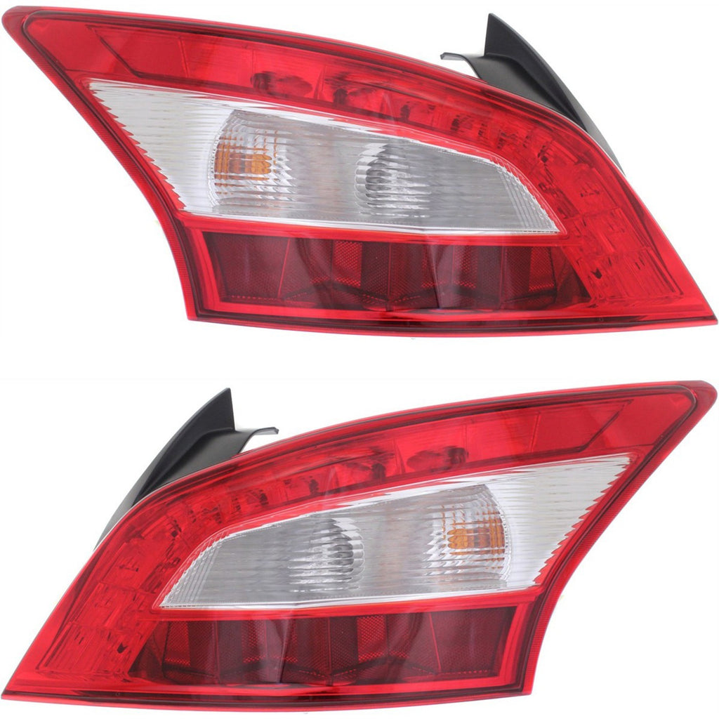 2009-2011 Nissan Maxima Tail Lights - Driver & Passenger Side, w/ Bulbs (265509N00B)