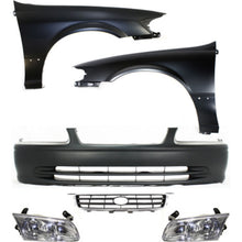 Load image into Gallery viewer, 2000-2001 Toyota Camry Bumper Cover - Assembly (52119AA902)