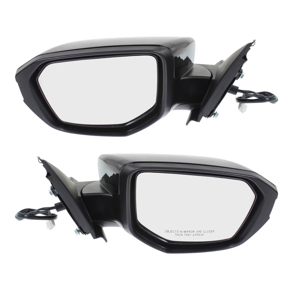 Kool Vue 2016-2021 Honda Civic Power Mirrors - Left & Right, Manual Folding (76208TBAA02ZAPFM)