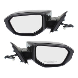 Kool Vue 2016-2021 Honda Civic Power Mirrors - Left & Right, Manual Folding (76208TBAA02ZAPFM)