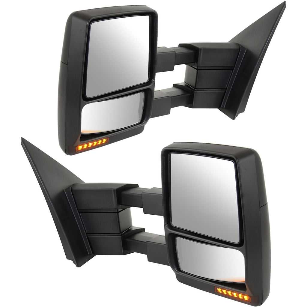 2010-2014 Ford F-150 Tow Mirrors - Driver & Passenger Side, Power