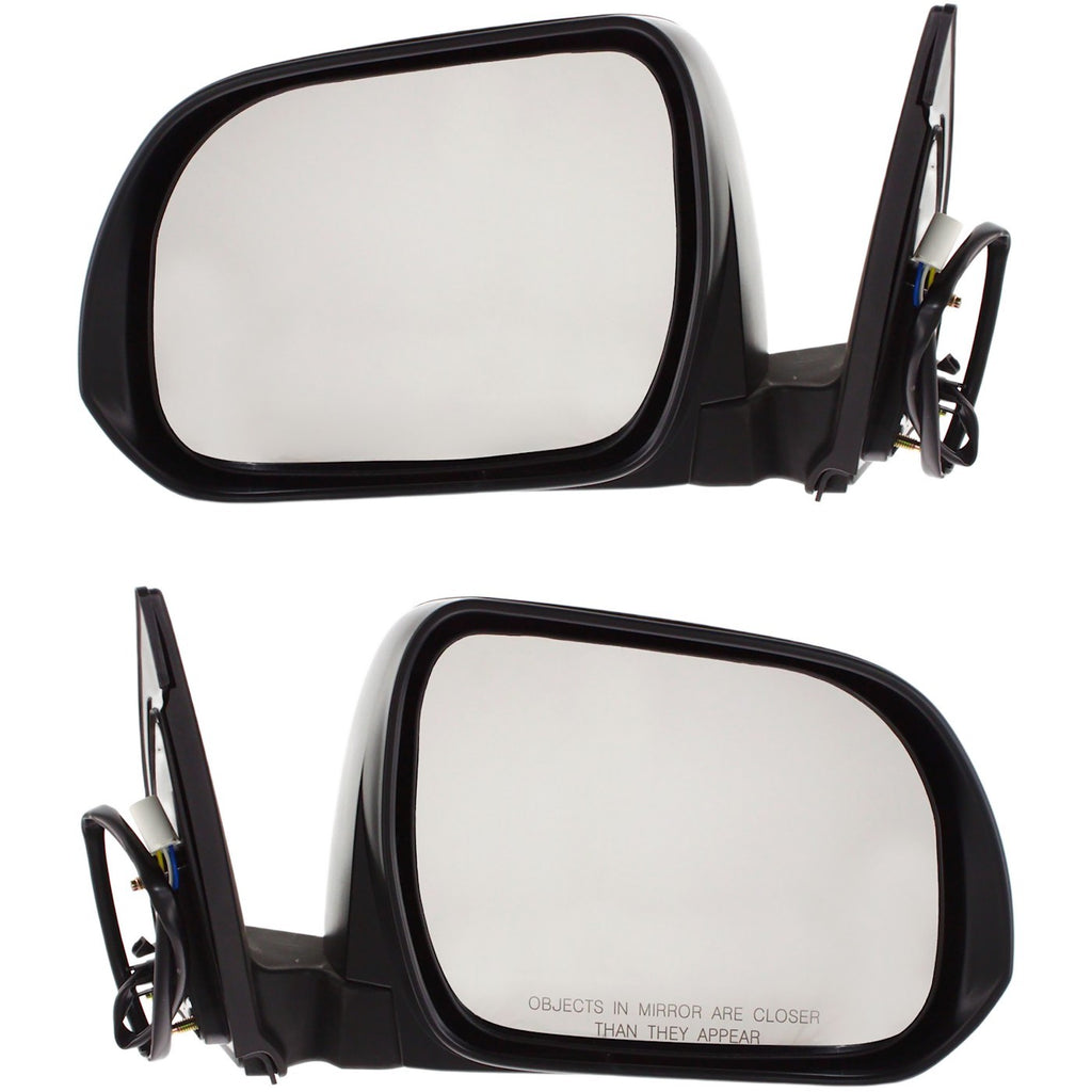 Kool Vue 2008-2013 Toyota Highlander Mirrors - Driver & Passenger Side, Manual Folding (8791048341)