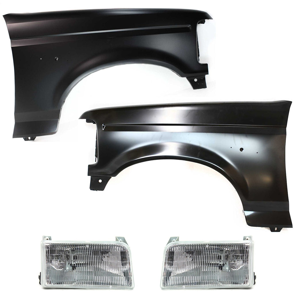 1995-1997 Ford Fenders - Front, Driver & Passenger Side (F2TZ16005A)