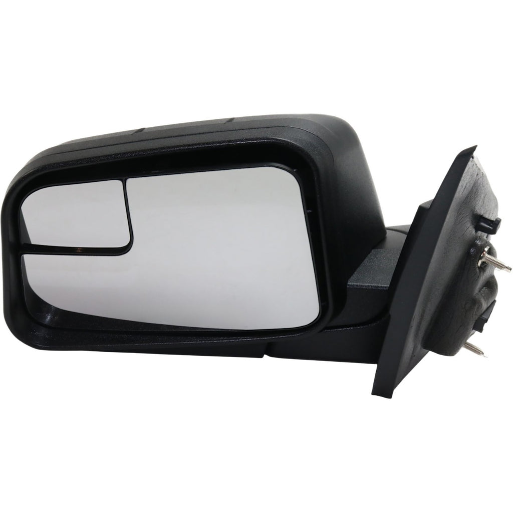 Kool Vue 2009-2011 Ford Edge Power Mirror - Left, Textured Black, Manual Folding (AT4Z17683AA)