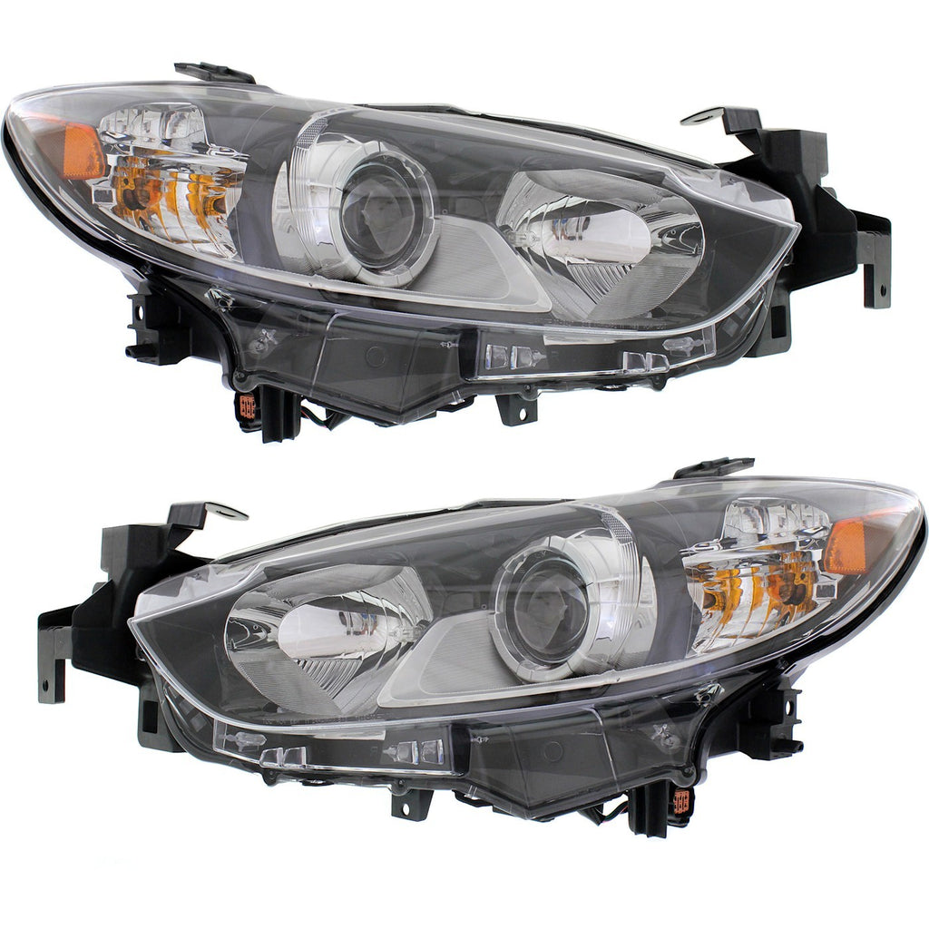 2014-2017 Mazda 6 Headlights - Left & Right, w/ Bulbs (GMP2510K0PFM)