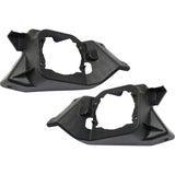 Fog Light Bracket Set For 12-14 Honda CR-V Textured Black Front Left and Right