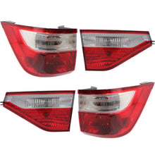 Load image into Gallery viewer, 2011-2013 Honda Odyssey Halogen Tail Light Set Clr/Rd w/ Innr/Outr/Blbs 4Pcs