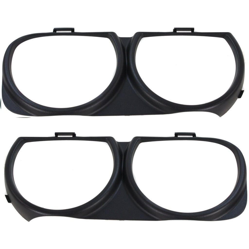 2015-2023 Dodge Challenger Headlight Bezels - Driver & Passenger Side, 2-Piece, SRT Hellcat