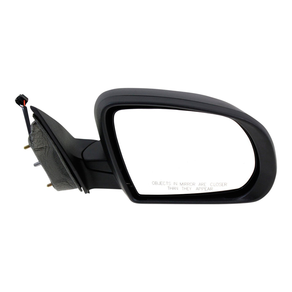 Kool Vue 2014-2018 Jeep Cherokee Power Mirror - Right, Textured Black, Manual Folding (68164058AD)