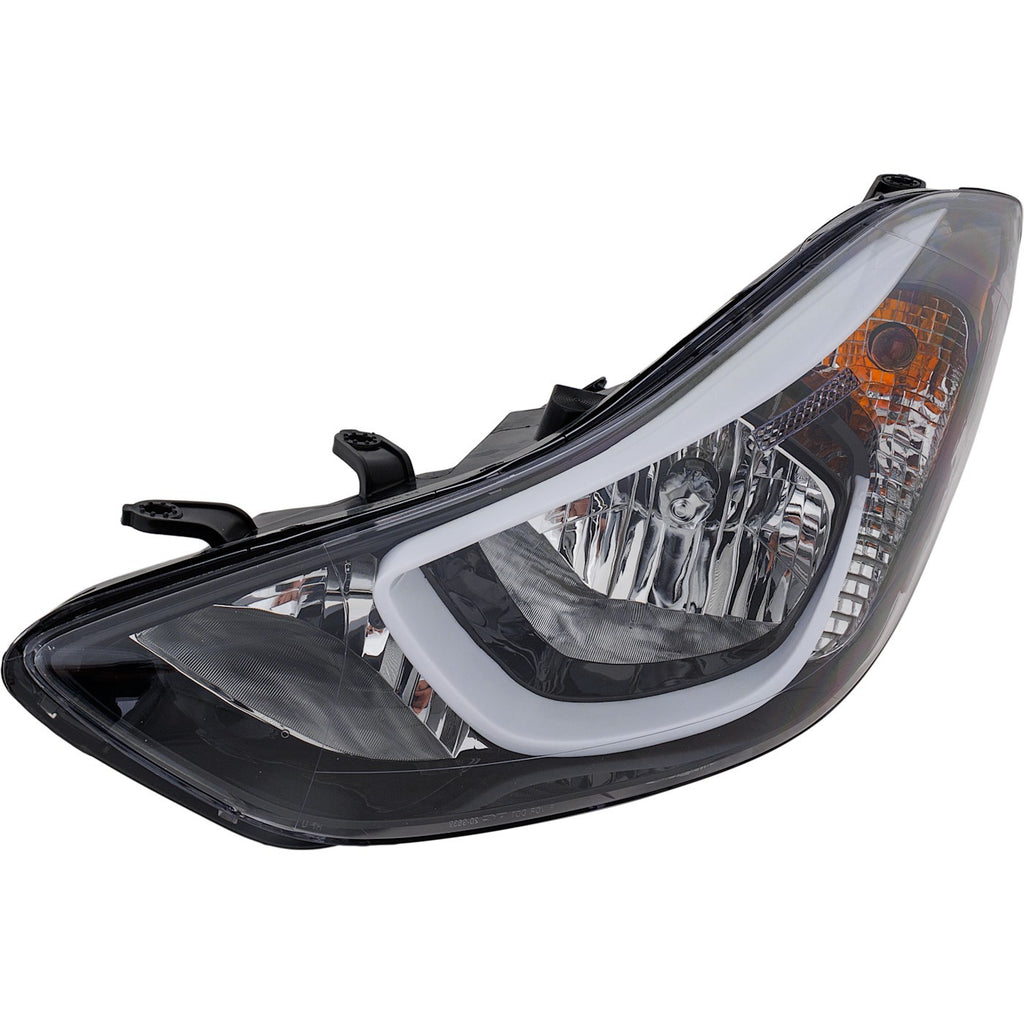 2014-2016 Hyundai Elantra Headlight - Halogen, Left, w/ Bulbs (921013X280)