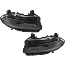 Load image into Gallery viewer, 2015-2016 Dodge Charger Headlight Set - Driver &amp; Passenger Side, Smoked Lens