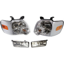 Load image into Gallery viewer, 2006-2010 Ford Explorer &amp; Explorer Sport Trac Headlights - Left &amp; Right, 4-Piece (6L2Z13008AA)
