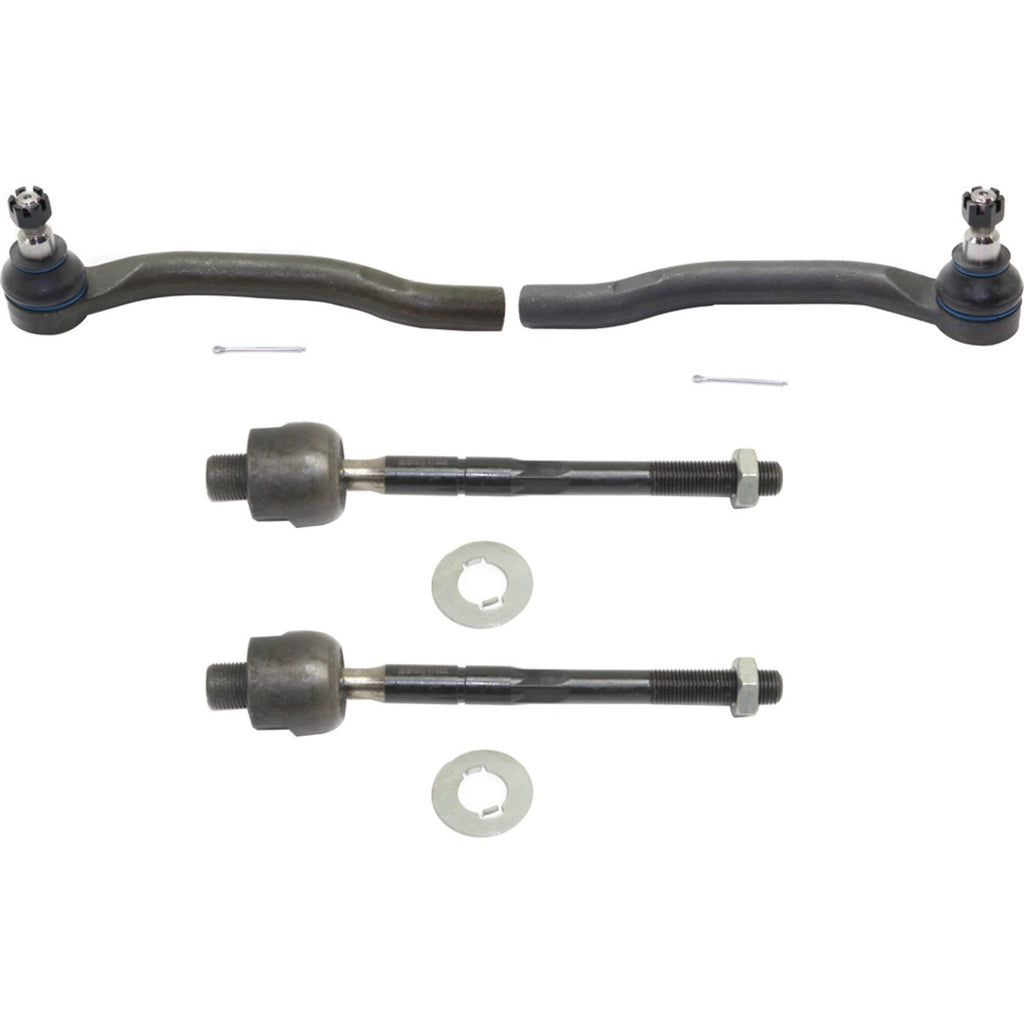 2001-2008 Acura MDX & Honda Pilot Tie Rod Ends - Front, Left & Right, Inner & Outer (1014345)