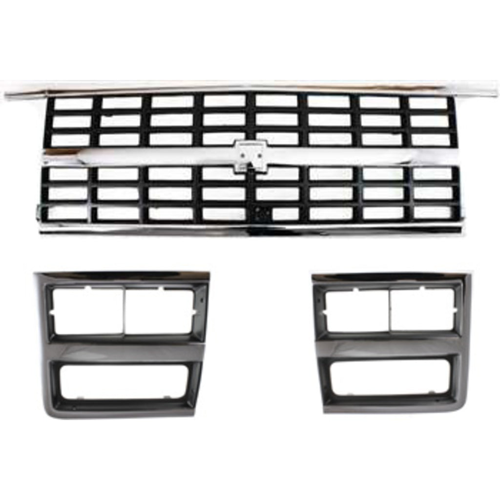 1989-1991 Chevrolet Grille - Chrome (15628796)