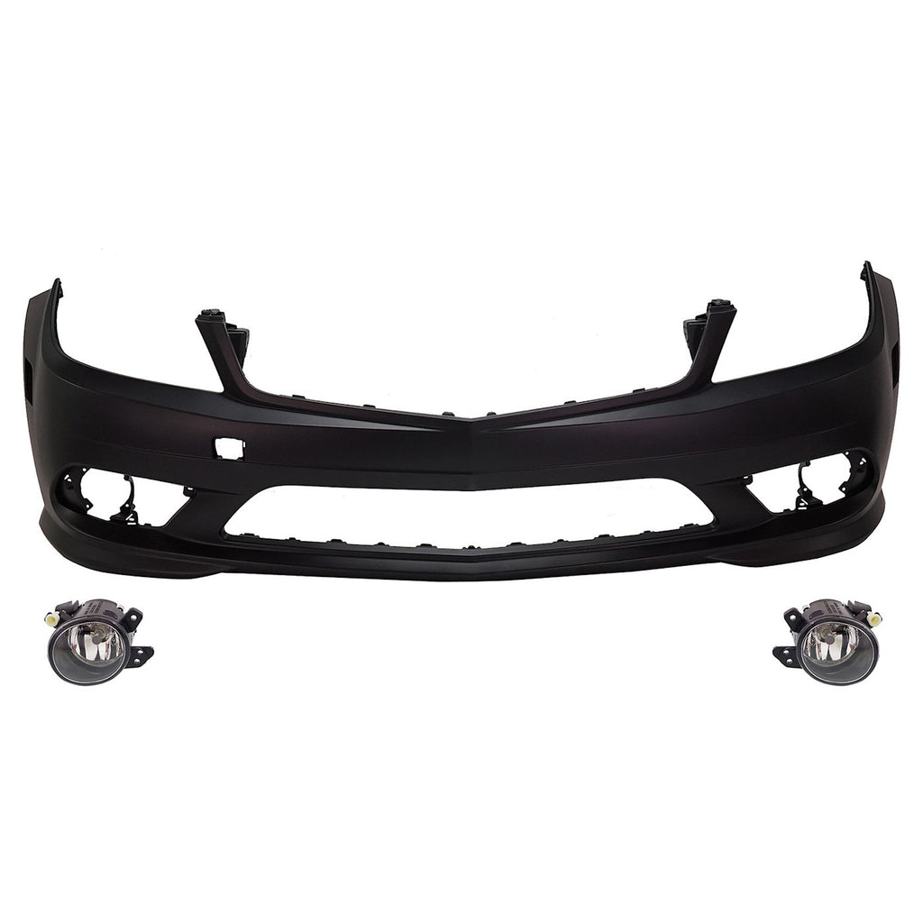 2008-2011 Mercedes-Benz C-Class Bumper Cover - Front, CAPA Certified (204885392560)