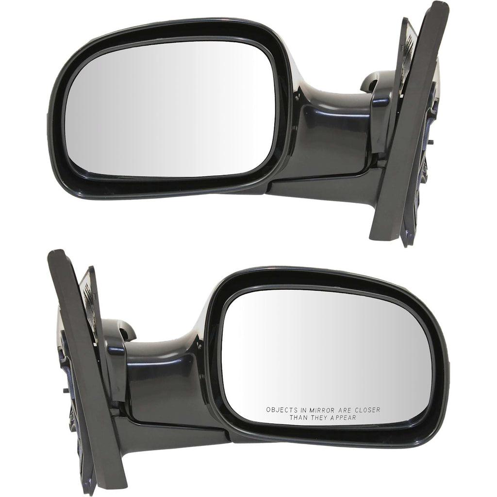 Kool Vue 2001-2007 Chrysler & Dodge Mirrors - Paintable, Manual Folding