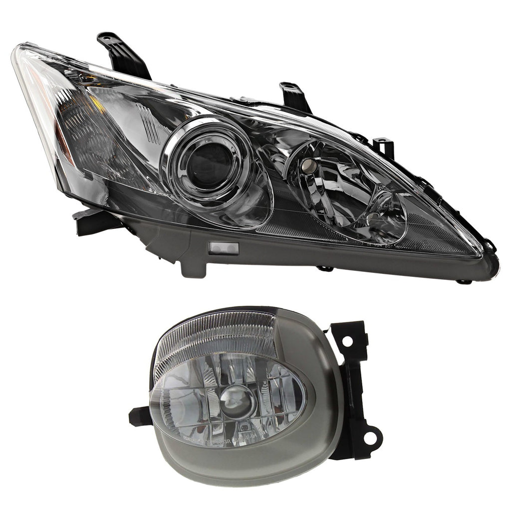 2007-2009 Lexus ES350 Headlight - Halogen, Passenger Side (8113033670)