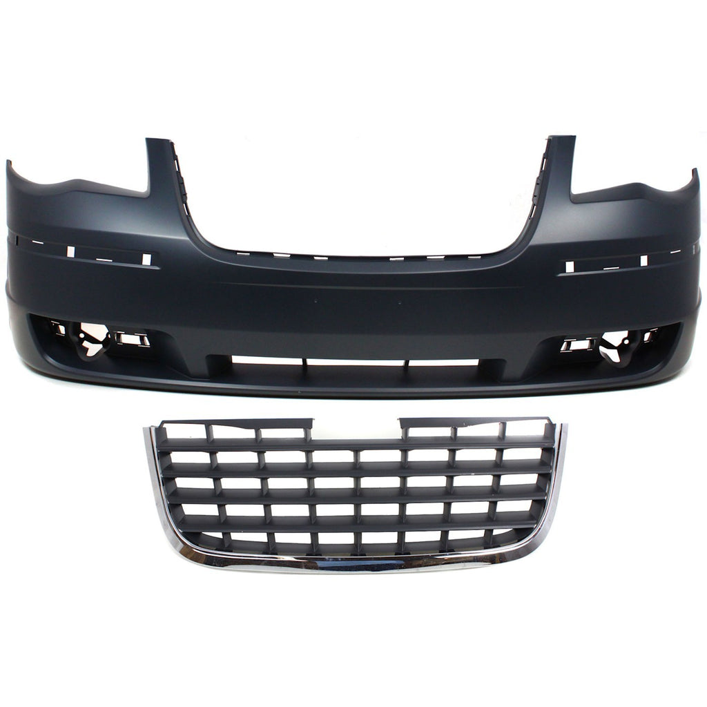 2008-2010 Chrysler Town & Country Bumper Covers - Front, Primed (1KG09TZZAB)